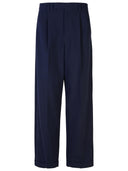 A.P.C. 'Marissa' Navy Viscose Blend Trousers