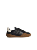 Acne Studios 'Bars' Dark Grey Lear Sneakers