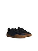 Acne Studios 'Bars' Dark Grey Lear Sneakers