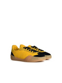 Acne Studios 'Bars' Yellow Lear Sneakers