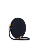 Tory Burch 'Ella' Card Holder In Matt Black Bio Tex Lear