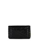 Tory Burch 'Kira' Black Lear Wallet