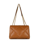 Tory Burch 'Kira' Brown Lear Crossbody Bag