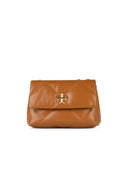 Tory Burch 'Kira' Small Brown Lear Crossbody Bag