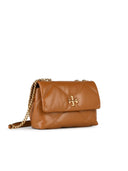 Tory Burch 'Kira' Small Brown Lear Crossbody Bag