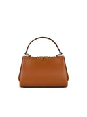 Tory Burch 'Eleanor' Mini Bag In Brown Lear