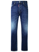 Dsquared2 642 Blue Cotton Denim Jeans