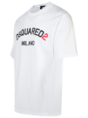 DSquared2 'Milano' Camiseta de algodón blanco