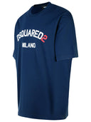 Dsquared2 'Milano' Camiseta de algodón azul marino