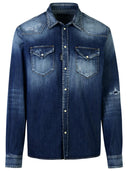 Dsquared2 Blue Cotton Shirt