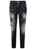 Dsquared2 'Cool Girl' Black Cotton Blend Jeans