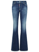 Jeans di denim blu scuro 'flare' dsquared2