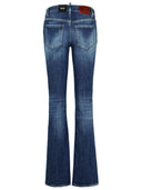 Jeans di denim blu scuro 'flare' dsquared2