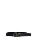 Salvatore Ferragamo Reversible Blue Hammered Lear Belt