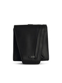 Salvatore Ferragamo 'Twins' Black Lear Crossbody Bag