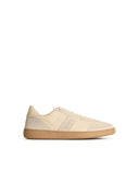 Salvatore Ferragamo Cream Lear Achille 1' Sneakers
