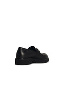 Salvatore Ferragamo 'Fiorello'Black Lear Loafers
