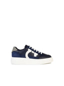 Salvatore Ferragamo 'Cassina' Blue Lear Sneakers