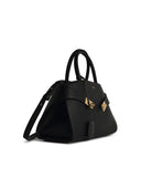 Salvatore Ferragamo 'Hug'Black Lear Bag