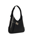 Salvatore Ferragamo 'Arch' Black Matte Lear Bag