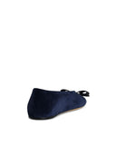 Salvatore Ferragamo 'Vanna' Blue Suede Ballet Flats