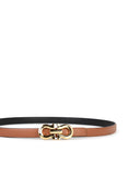 Salvatore Ferragamo Low Brown Lear Belt