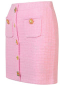 Self Portrait Pink Viscose Blend Skirt