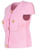 Self Portrait Pink Viscose Blend Top