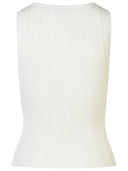 Self Portrait White Viscose Blend Top