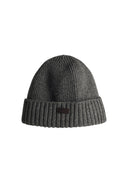 Barbour Grey Wool Blend Beanie