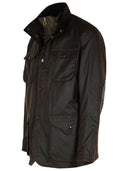 Barbour 'Ogston' Brown Waxed Cotton Jacket