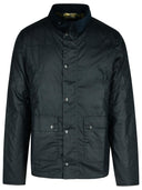Barbour 'Reelin' Navy Waxed Cotton Jacket