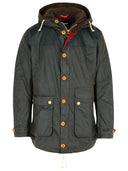 Barbour Green Wax Cotton Parka Parka