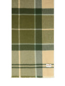 Barbour 'Rosefield'녹색 양모 스카프