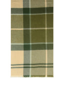 Barbour 'Rosefield'녹색 양모 스카프