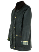 Barbour 'Beadnell' Green Waxed Cotton Jacket
