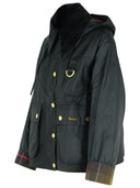 Barbour 'Reighton' Veste en coton à cire noir