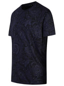 Etro 'Roma' Blue Cotton T Shirt
