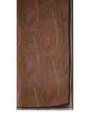 Etro brown cashmere miscelare sciarpa