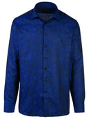 Camicia di cotone blu etro 'roma'