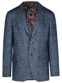 Etro'Roma'Blue Wool Blend Blazer