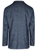 Etro'Roma'Blue Wool Blend Blazer