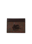 Etro 'Arnica' Brown Lear Card Holder