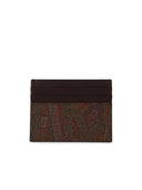 Etro 'Arnica' Brown Lear Card Holder