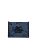 Etro Blue 'Jacquard' clutch