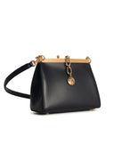 Etro 'Vela' Small Blue Smooth Lear Bag