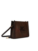 Etro 'Arnica' Brown Lear Clutch Bag