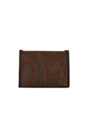 Etro 'Arnica' Brown Lear Clutch Bag