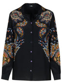 Etro Black Silk Shirt