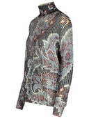Etro Multicolor Wool Turtleneck Sweater